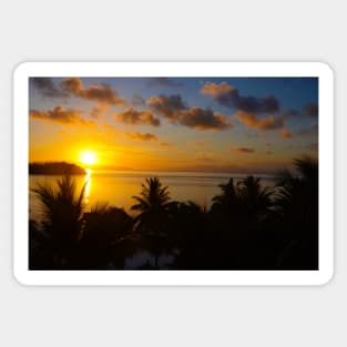 Beautiful sunset in Bora Bora Sticker